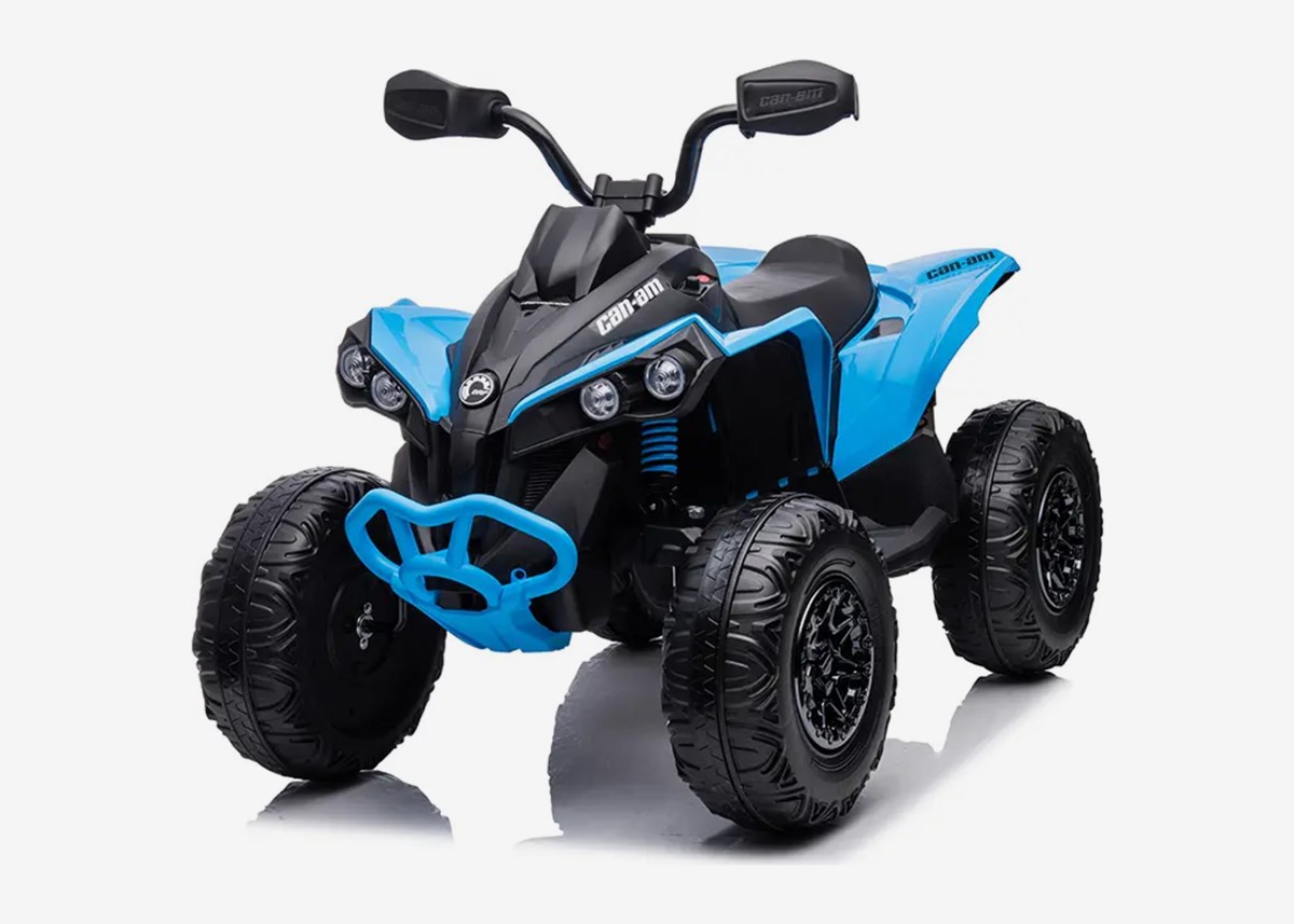 X-Pro Mini-ATV för barn Can-Am Renegade 12V – justerbar gas, toppfart 3.5 km/h, maxvikt 30 kg – Blå