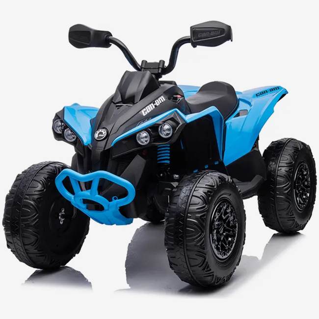 X-Pro Mini-ATV för barn Can-Am Renegade 12V – justerbar gas, toppfart 3.5 km/h, maxvikt 30 kg – Blå