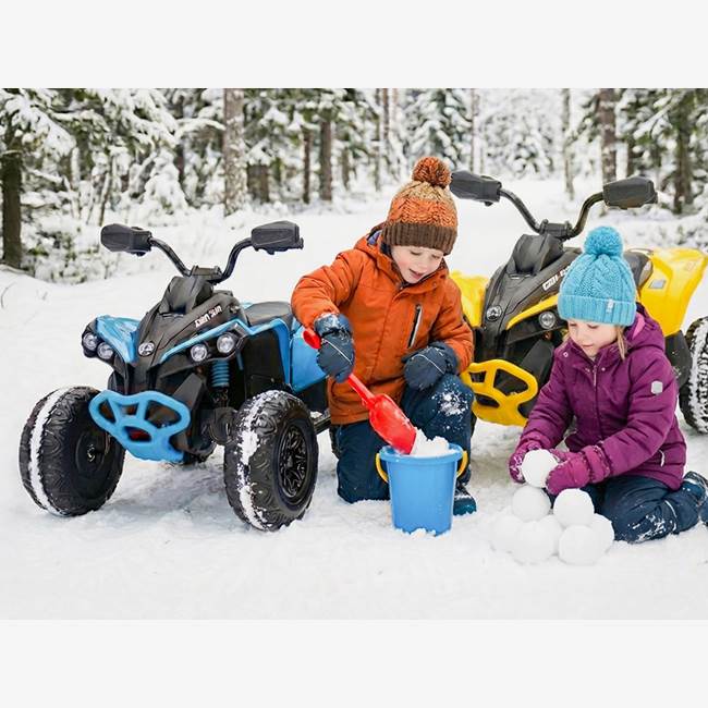 X-Pro Mini-ATV för barn Can-Am Renegade 12V – justerbar gas, toppfart 3.5 km/h, maxvikt 30 kg – Blå