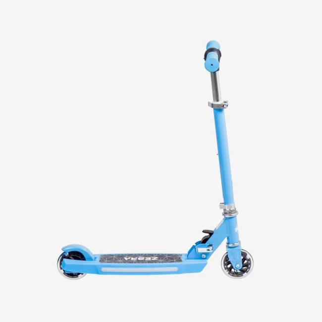 X-Pro Zebra Kids Scooter RGB-LED Blue -värillä
