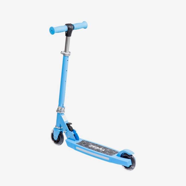 X-Pro Zebra Kids Scooter RGB-LED Blue -värillä