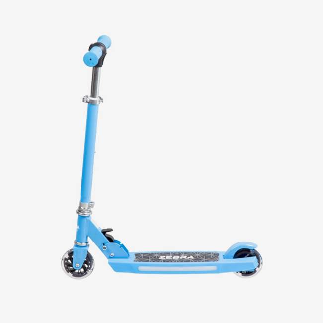 X-Pro Zebra Kids Scooter RGB-LED Blue -värillä
