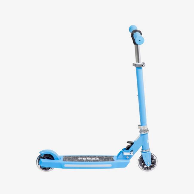 X-Pro Zebra Kids Scooter RGB-LED Blue -värillä