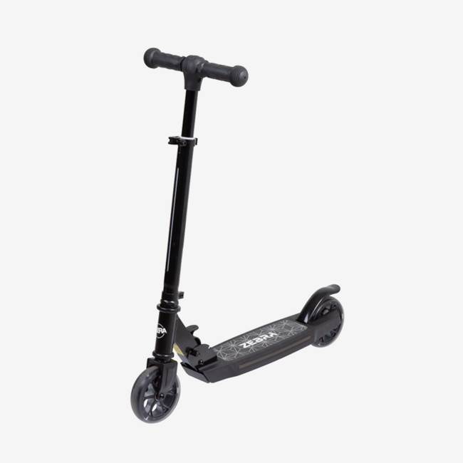X-Pro Zebra Kids Scooter med RGB LED sort
