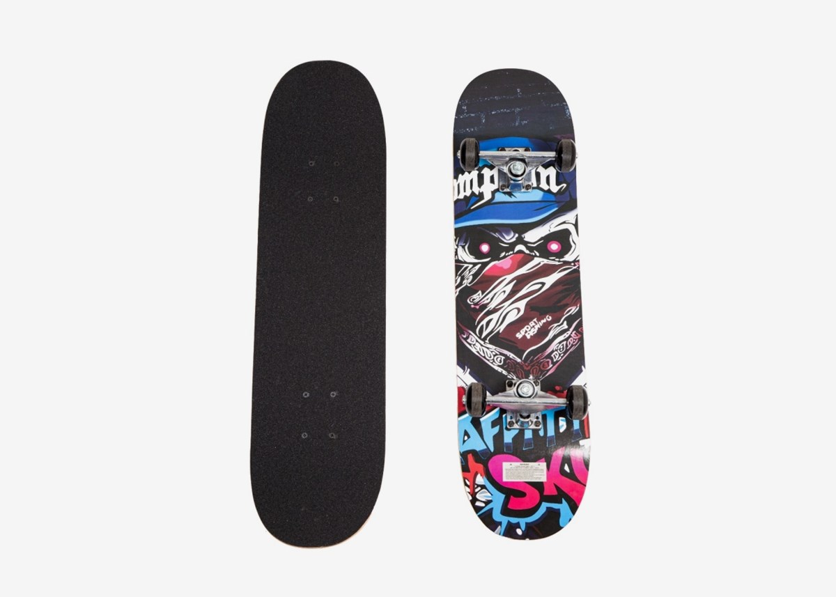 X-Pro Street Skateboard X-Pro Graffiti Skull Svart