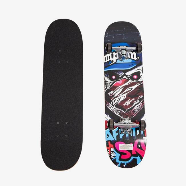 X-Pro Street Skateboard X-Pro Graffiti Skull Svart