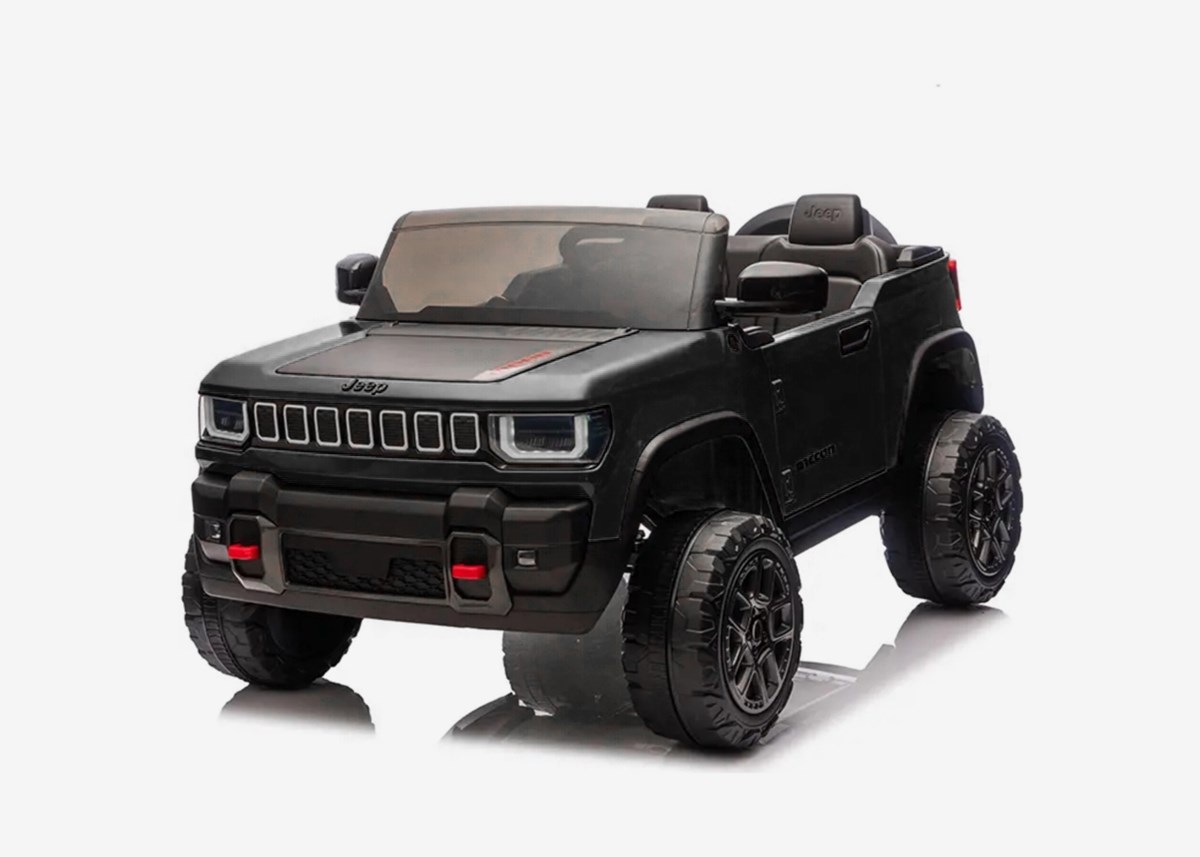 X-Pro Elbil för barn Jeep 12V 4WD – fjärrkontroll, 3–5 km/h, maxvikt 35 kg – Svart