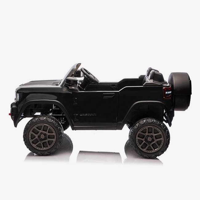 X-Pro Elbil för barn Jeep 12V 4WD – fjärrkontroll, 3–5 km/h, maxvikt 35 kg – Svart