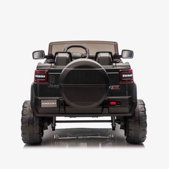 X-Pro Elbil för barn Jeep 12V 4WD – fjärrkontroll, 3–5 km/h, maxvikt 35 kg – Svart