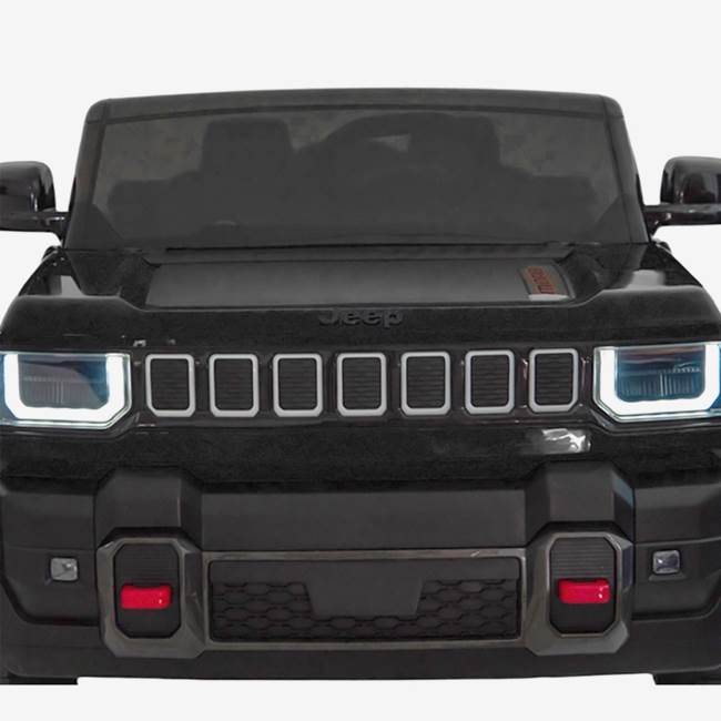 X-Pro Elbil för barn Jeep 12V 4WD – fjärrkontroll, 3–5 km/h, maxvikt 35 kg – Svart