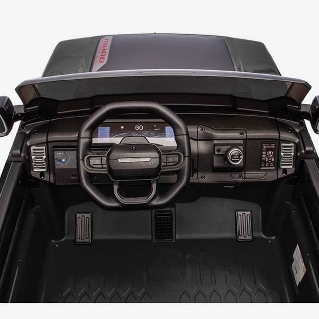 X-Pro Elbil för barn Jeep 12V 4WD – fjärrkontroll, 3–5 km/h, maxvikt 35 kg – Svart