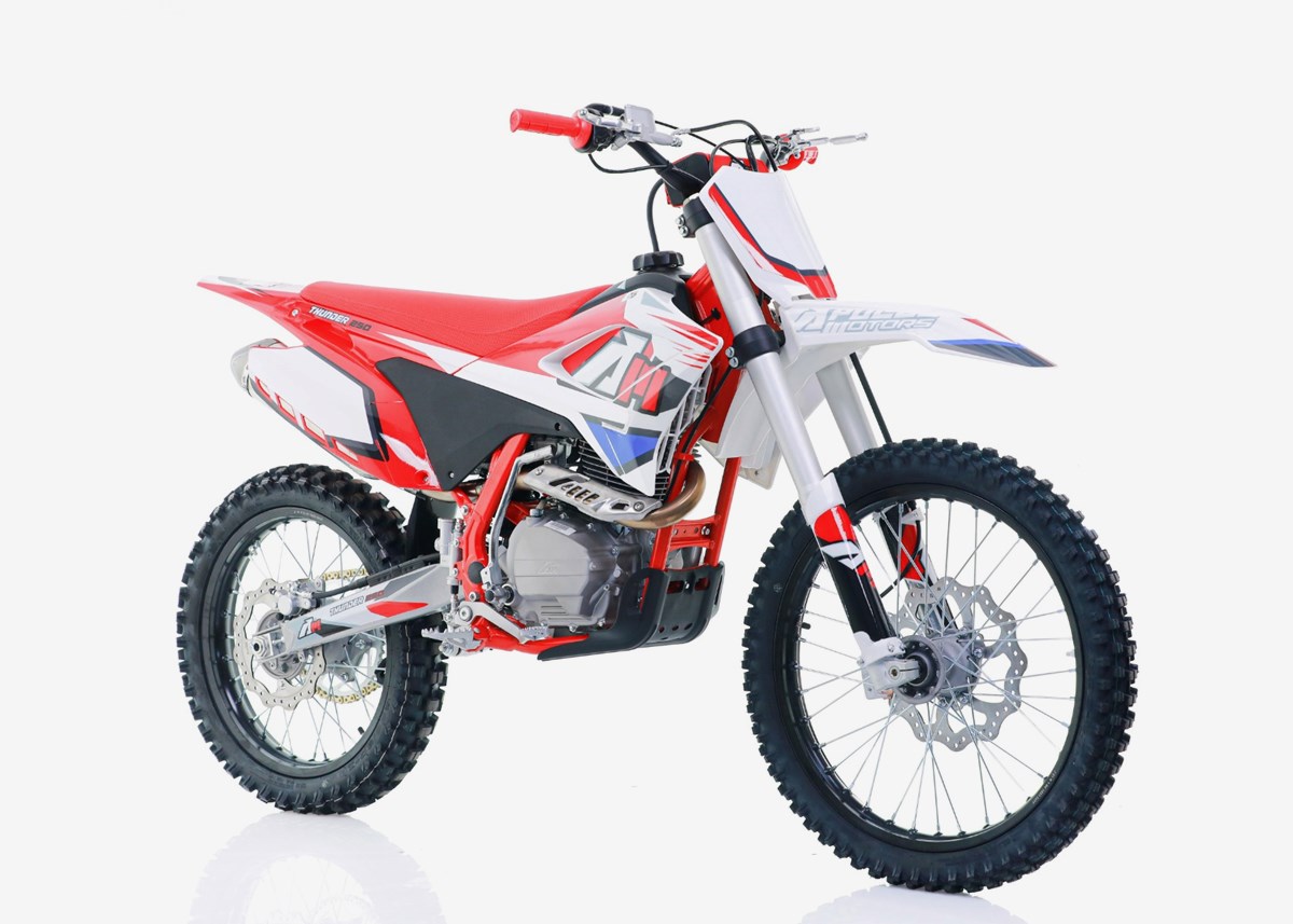 Apollo Cross Apollo Thunder 250cc 21"/18" Vit/Röd