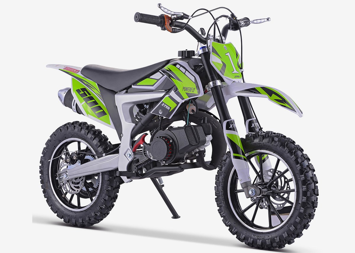X-Pro Mini Dirtbike X-Pro Powerfly 49cc Grønn - 40 km/t
