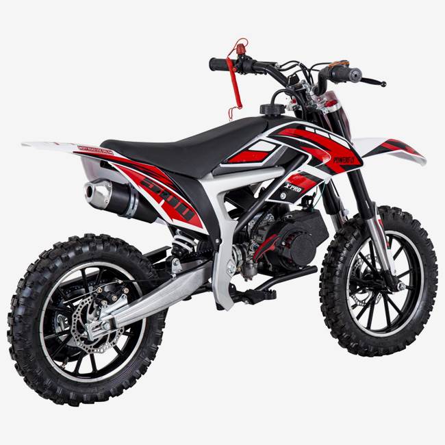 X-Pro Mini Dirtbike X-Pro Powerfly 49cc Rød - 40 km/t