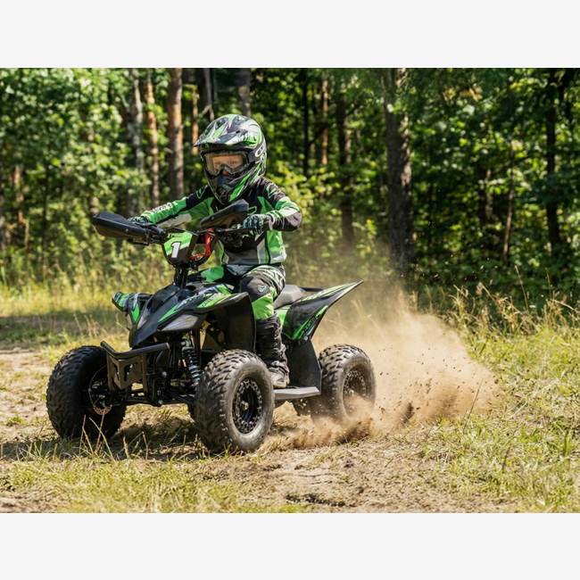 X-Pro eMud Electric ATV 1000W - Svart/grønn