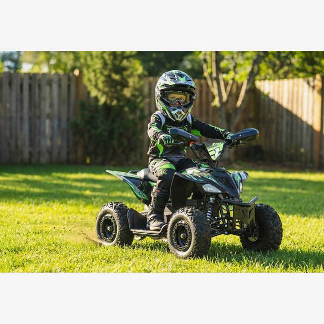 X-Pro Minivolt Elektrisk ATV 500W - Sort/Grøn