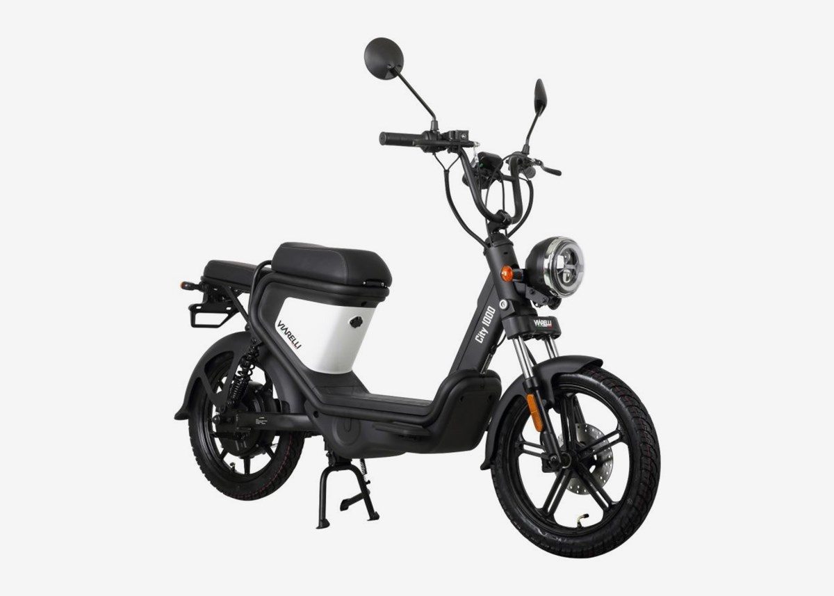 Viarelli Elmoped Viarelli City1000 Svart/Vit Klass 2 - 25 km/h