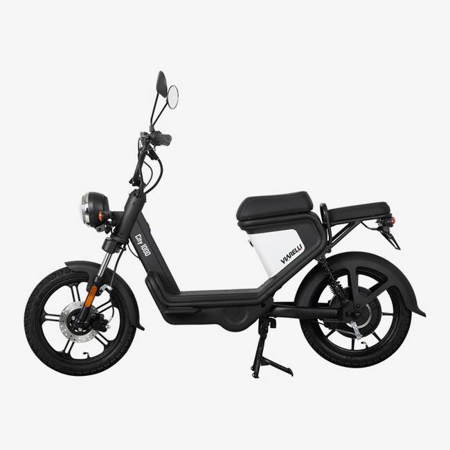 Viarelli Elmoped Viarelli City1000 Svart/Vit Klass 2 - 25 km/h