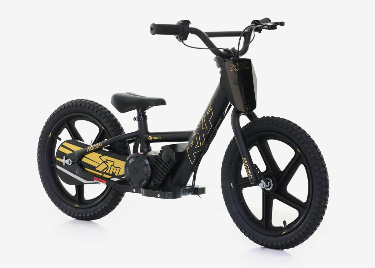 RFN Lasten Sähköpyörä 150W RXF DNA 16" musta/kultainen - 20 km/h