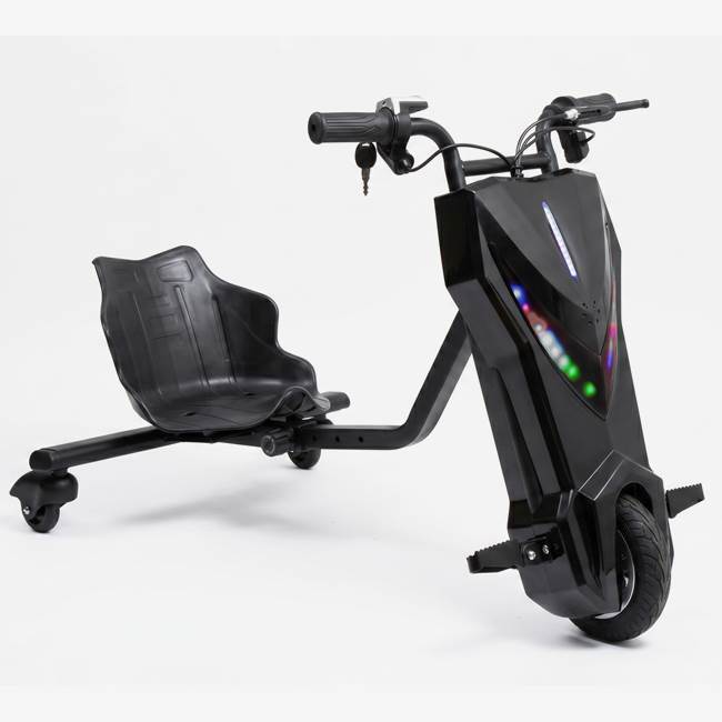 X-Pro Drift Trike X-Pro Vortex 250W Matt svart | LED & Bluetooth