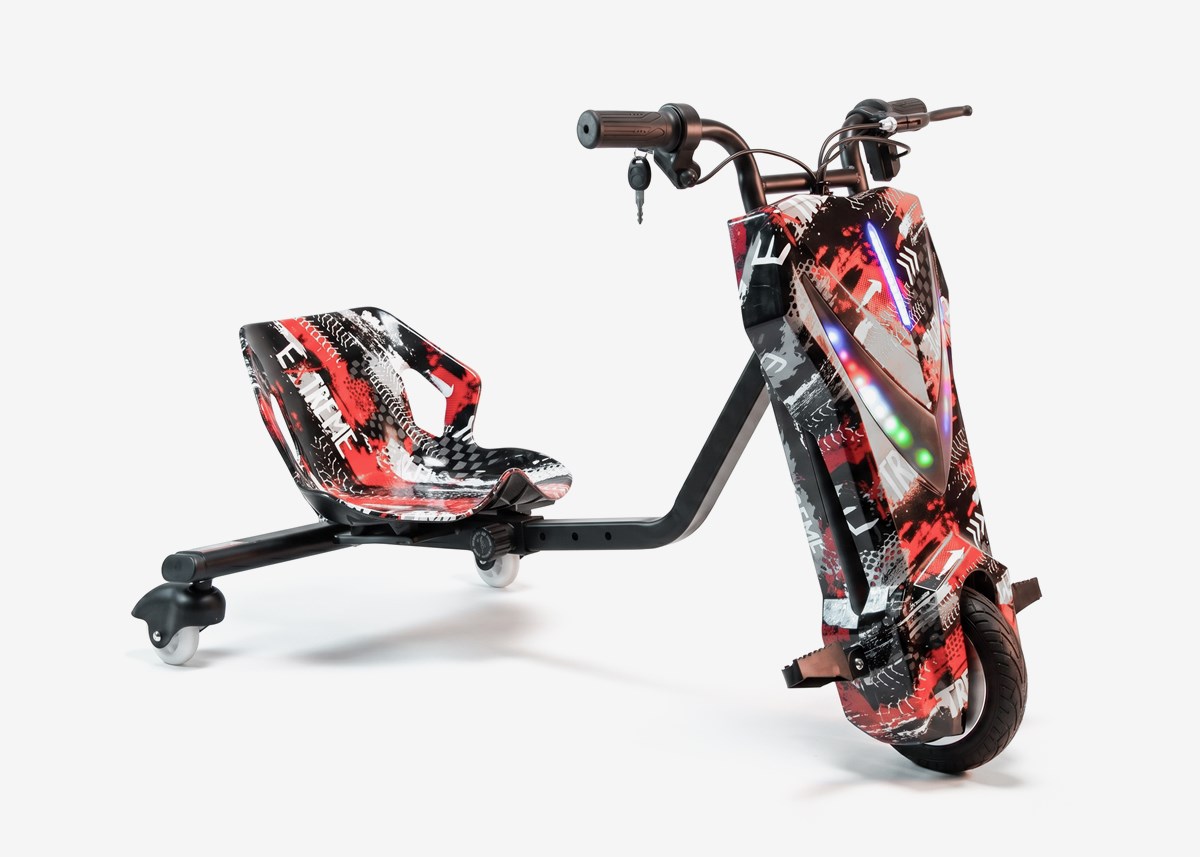 X-Pro Drift Trike X-Pro Vortex 250W Red Mist | LED & Bluetooth