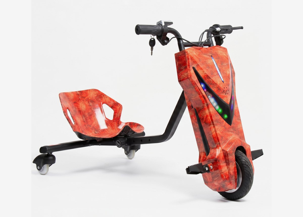 X-Pro Drift Trike X-Pro Vortex 250W Oranssi/Kulta | LED & Bluetooth