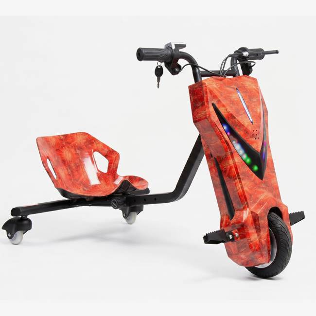 X-Pro Drift Trike X-Pro Vortex 250W Oranssi/Kulta | LED & Bluetooth
