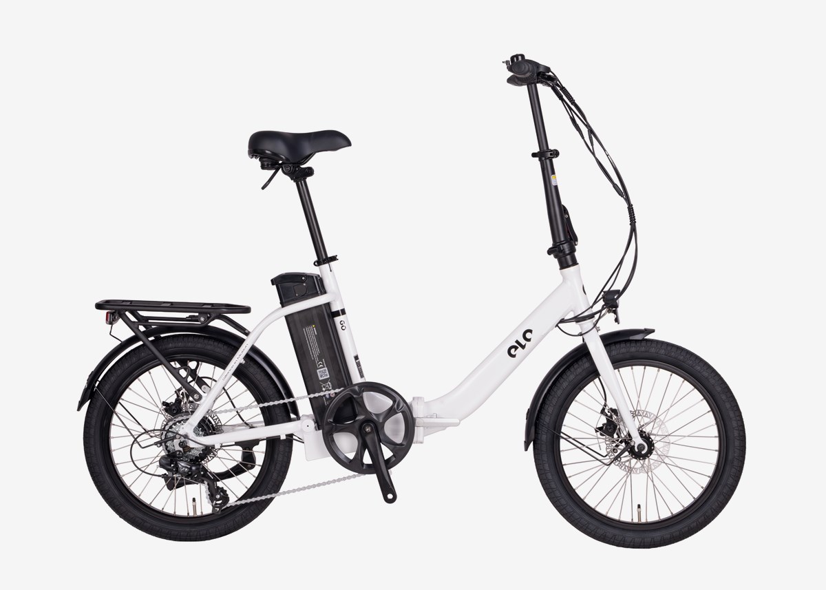 ELO Elcykel Elo Go Hopfällbar 20" 7-Växlad 13Ah Pearl White