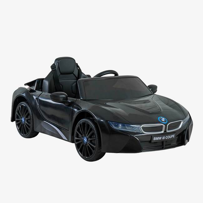 X-Pro Elbil för barn BMW i8 12V – fjärrkontroll, 3–5 km/h, maxvikt 30 kg – Svart