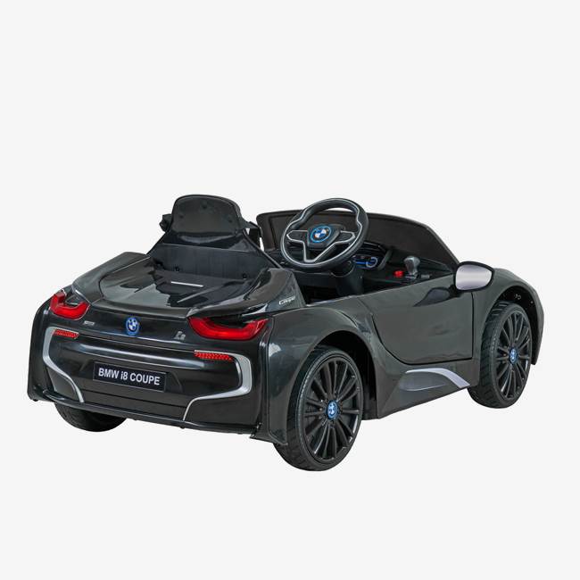 X-Pro Elbil för barn BMW i8 12V – fjärrkontroll, 3–5 km/h, maxvikt 30 kg – Svart