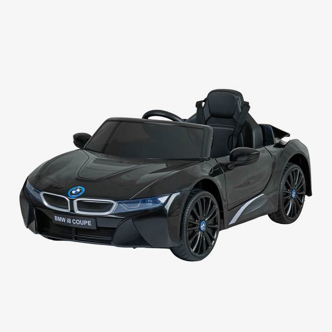X-Pro Elbil för barn BMW i8 12V – fjärrkontroll, 3–5 km/h, maxvikt 30 kg – Svart