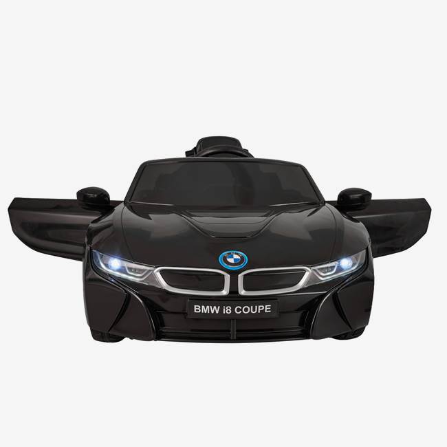 X-Pro Elbil för barn BMW i8 12V – fjärrkontroll, 3–5 km/h, maxvikt 30 kg – Svart