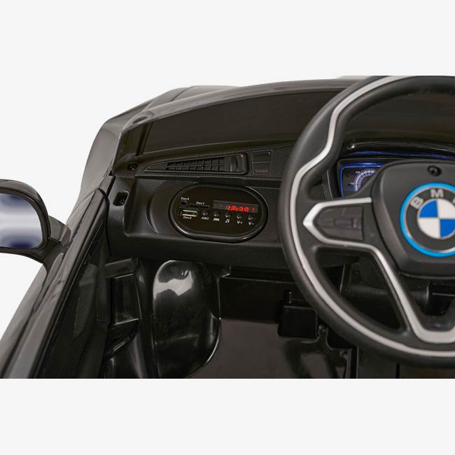 X-Pro Lasten sähköauto BMW i8 12V – kauko-ohjattava, 3–5 km/h, maksimipaino 30 kg – musta