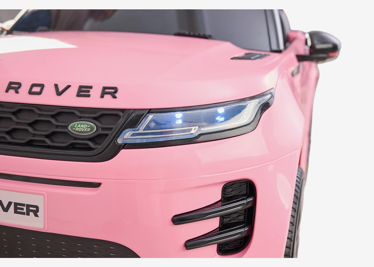 Land Rover Rosa Ruller - Range Rover Evoque – 12V elektrisk bil for barn med fjernkontroll