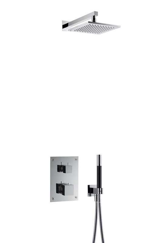 Loftbrusersæt Tapwell BOX8268 Edition 2 Square indbygning Krom