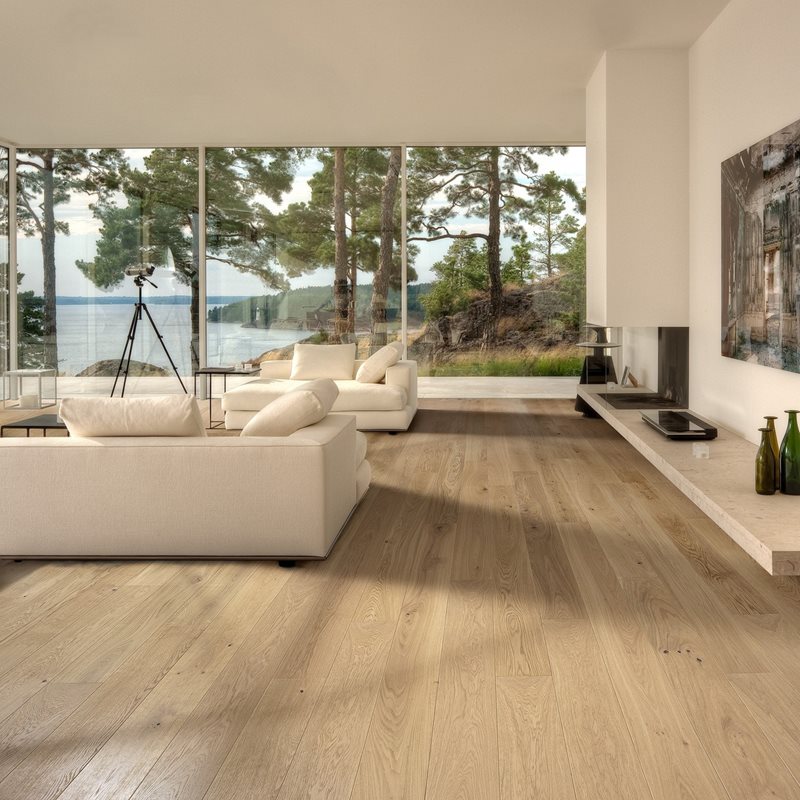 Trægulv Kährs Eg Nouveau White Matlak 1-stav