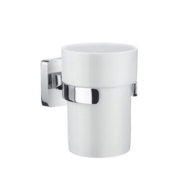 Tandkrus Smedbo ICE343P Poleret Krom/Porcelæn