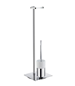 Toiletpapirholder/WC-børste Smedbo Outline FK322P Krom/Porcelæn