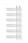 Håndklædetørrer Svedbergs Vento Krom Mat 55x120 cm