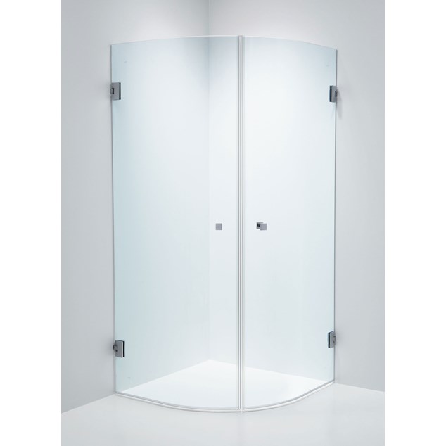 Brusehjørne Duschbyggarna Corny Design 800X800 Krom/Klart Glas