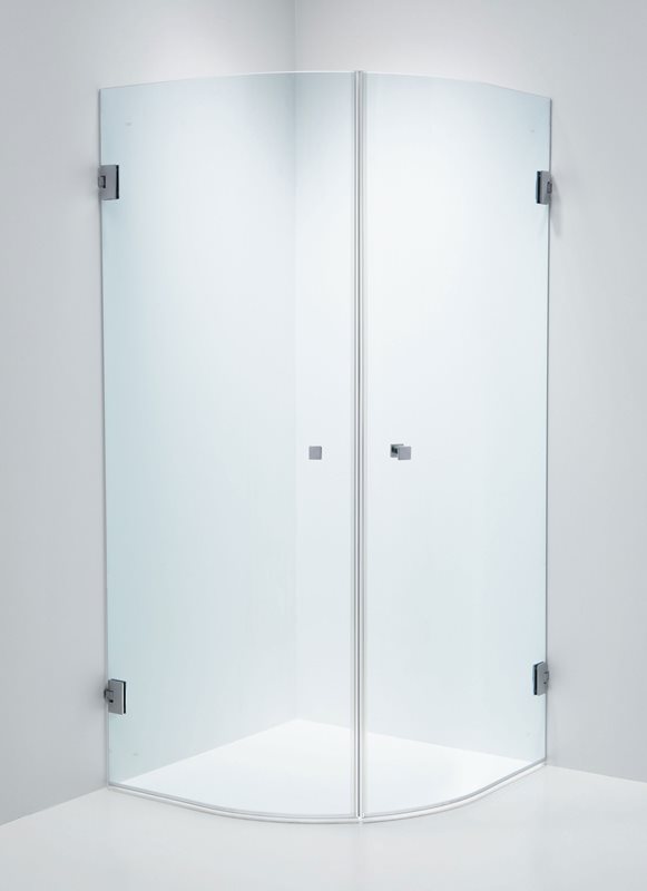 Brusehjørne Duschbyggarna Corny Design 800X800 Krom/Klart Glas