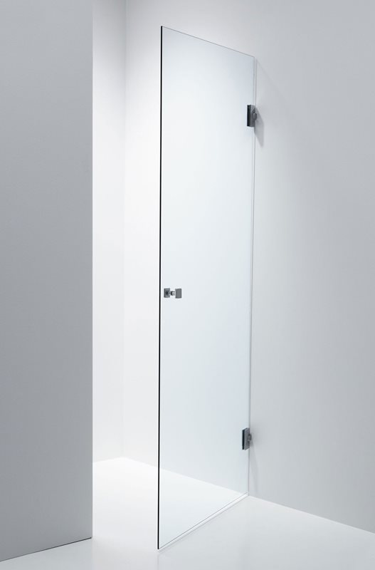 Brusedør Duschbyggarna Swing Design 850 V Klart Glas/Krom