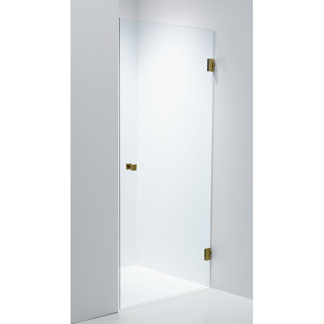 Brusedør Duschbyggarna Swing Design 700 H Klart Glas/Bronze