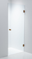 Brusedør Duschbyggarna Swing Design 800 V Klart Glas/Kobber