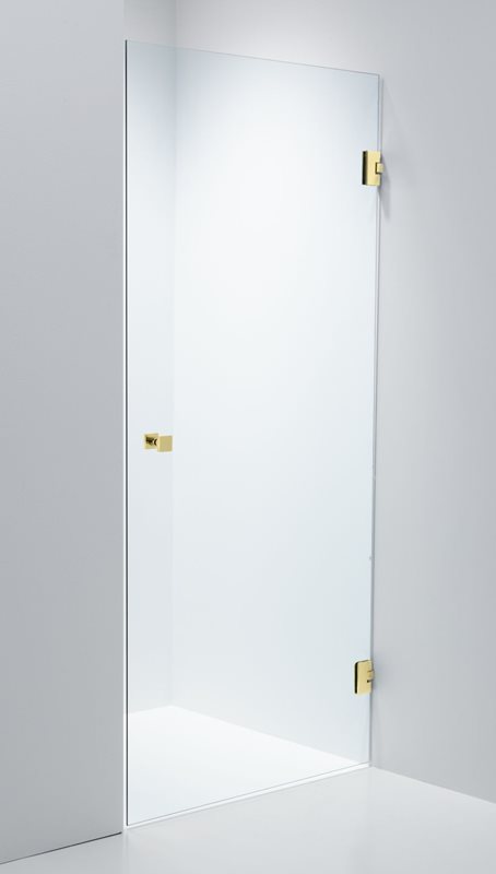 Brusedør Duschbyggarna Swing Design 700 H Klart Glas/Guld