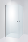 Brusehjørne Duschbyggarna Twin De Luxe 800X800 Klart Glas/Krom