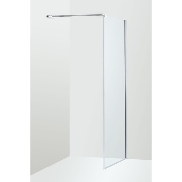 Brusevæg Duschbyggarna Solo De Luxe 1000 Klart Glas/Krom