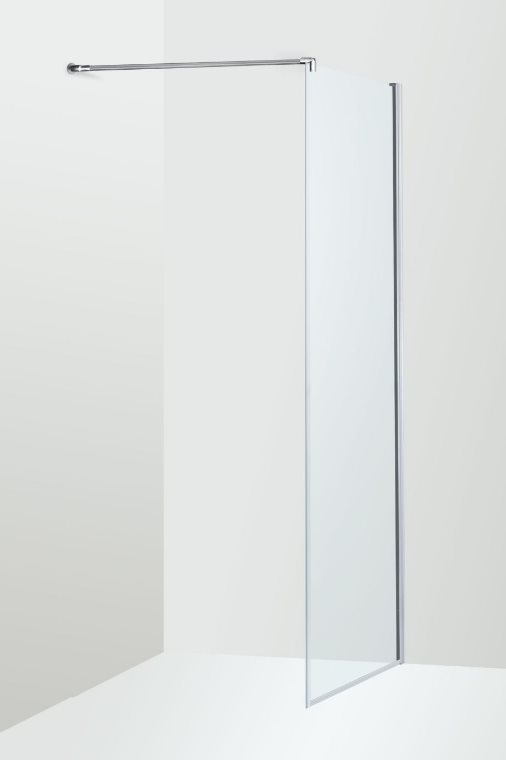 Brusevæg Duschbyggarna Solo De Luxe 1000 Klart Glas/Krom