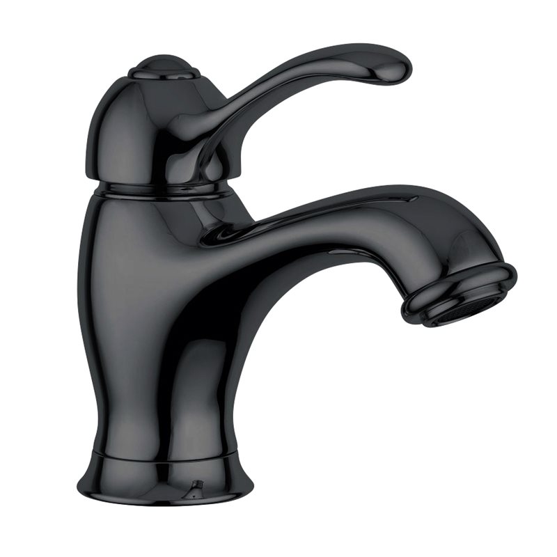 Håndvaskarmatur Duschbyggarna L.E.M  Mat Sort uden løft-op