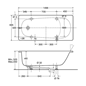 Badekar Ifö Caribia 1500 mm BK15-1
